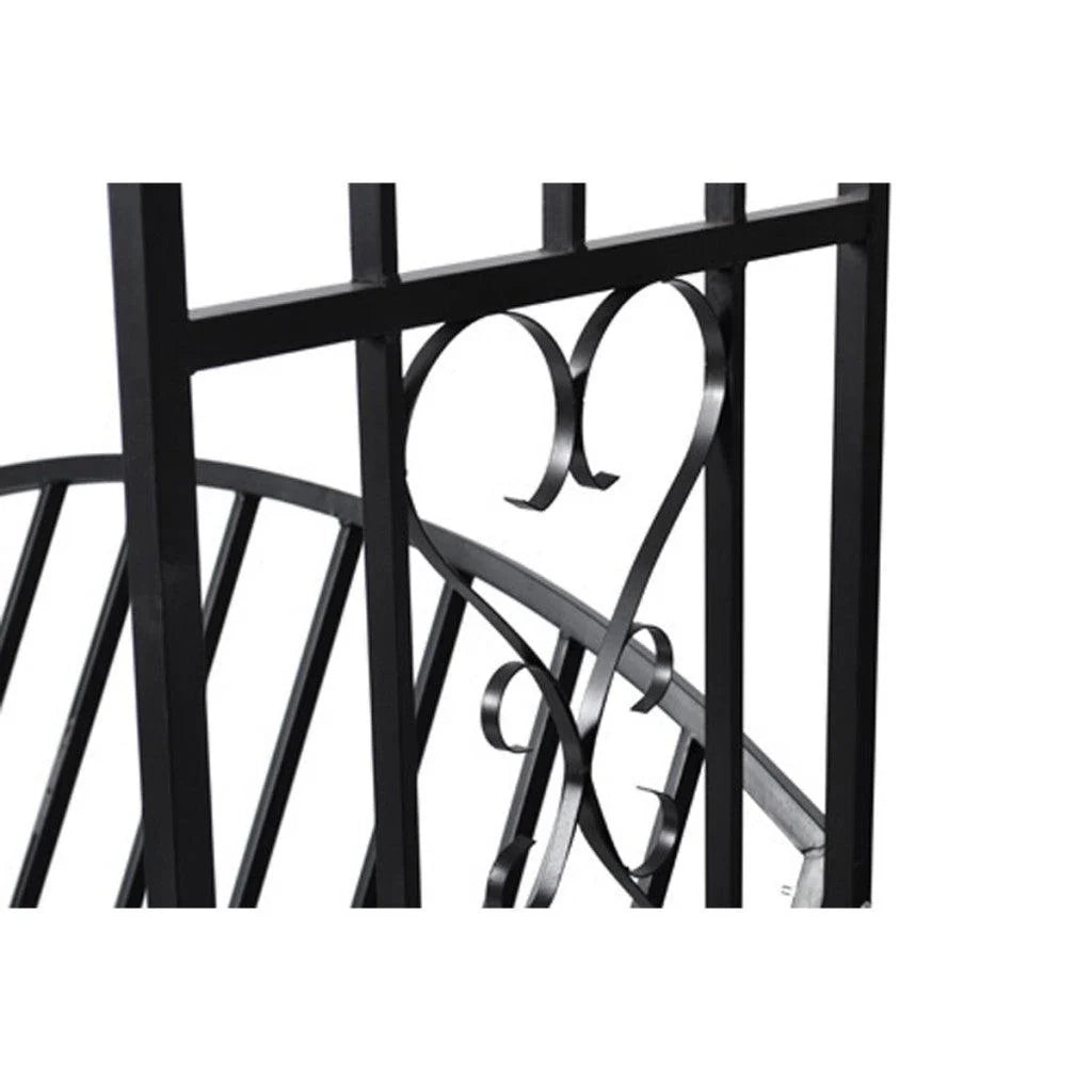 Arco per rose gazebo da giardino con panca in metallo gazebo 2202005