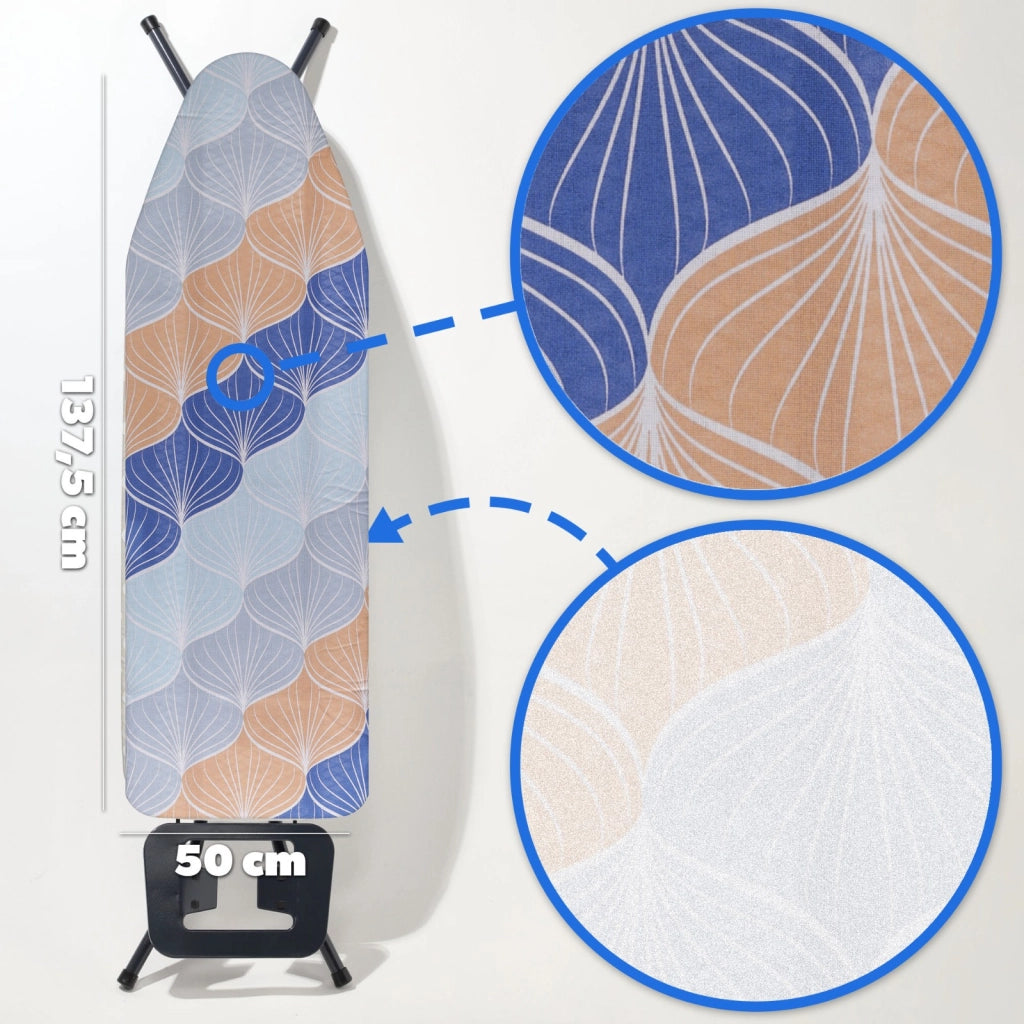 Copertura elasticizzata per asse da stiro KADAX 126x45 cm a quadri