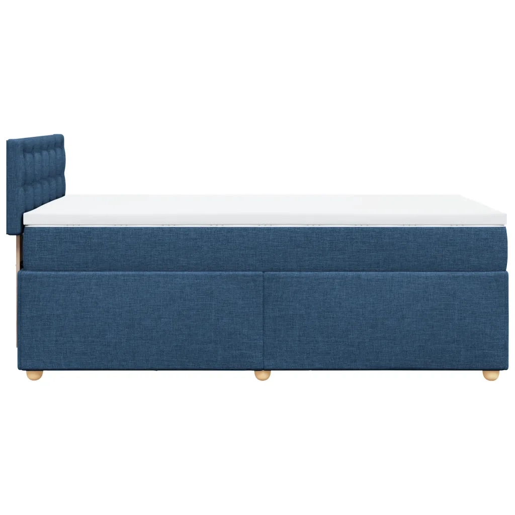 Giroletto a Molle con Materasso Blu 90x200 cm inTessuto