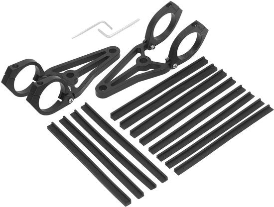 Supporto Luce Anteriore - 2 Pezzi - Flessibile - Vario - Per Motocicli - Installazione Facile - Supporto Luce Anteriore