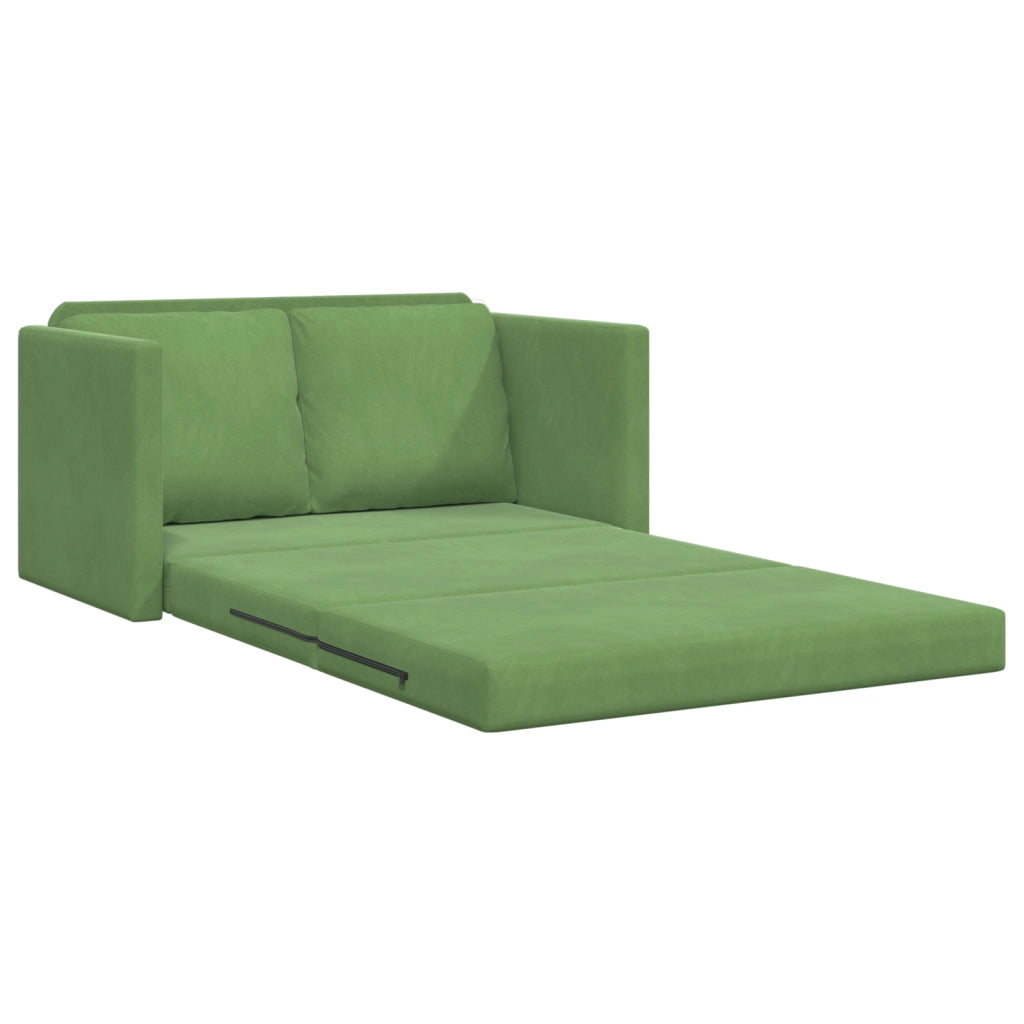 Divanetto Verde Chiaro Tessuto, Legno Divano per Due Divanetto