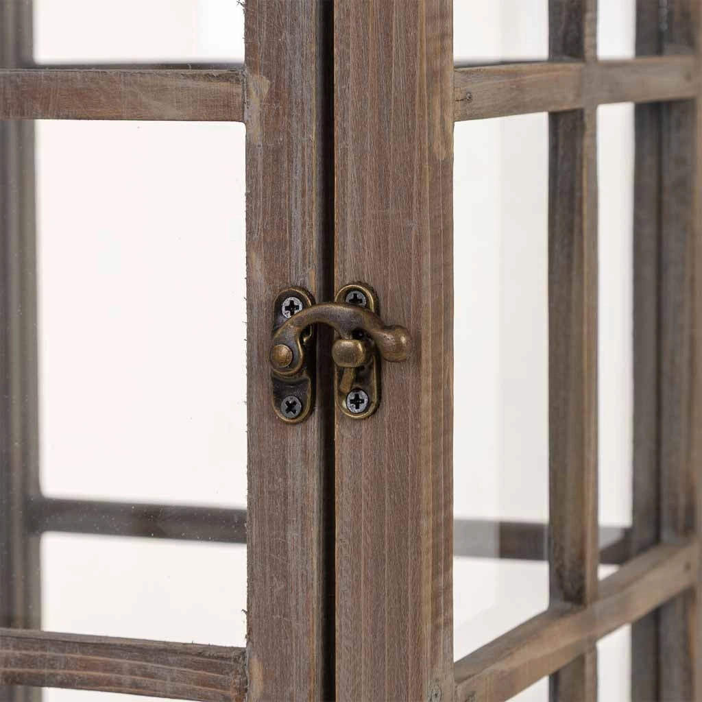 Lanterna in legno 24x24x68h cm