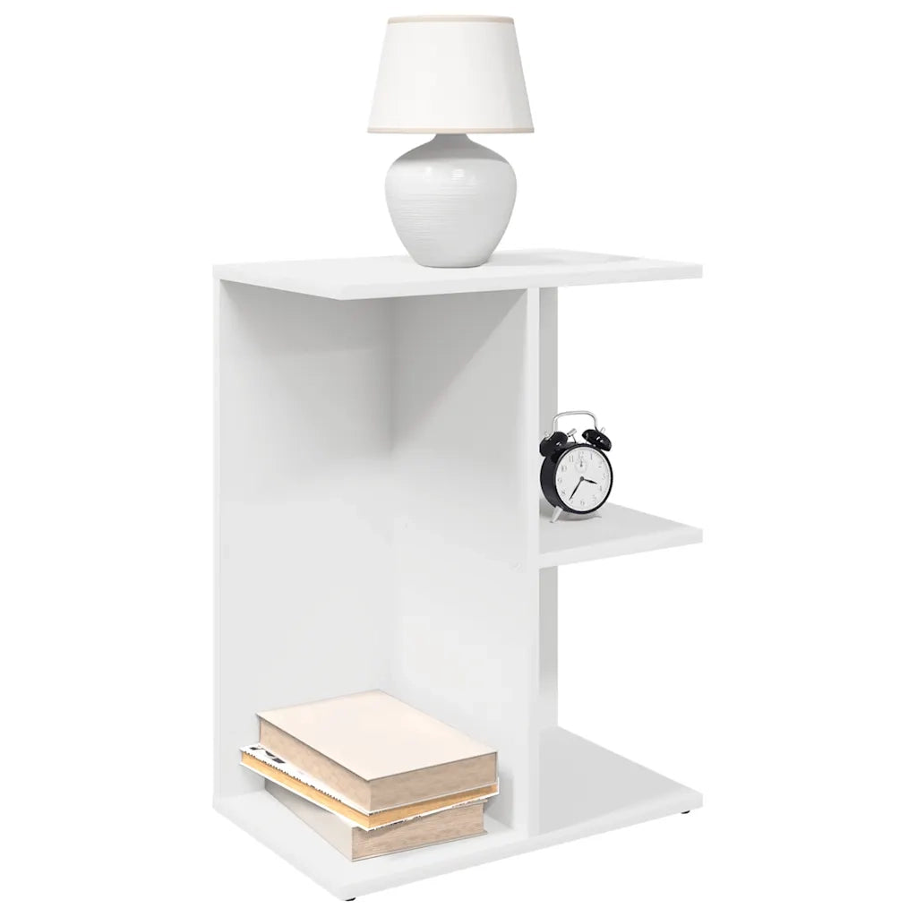 Comodini 2 pz Bianchi 46,5x29x61 cm in Legno Multistrato 858651