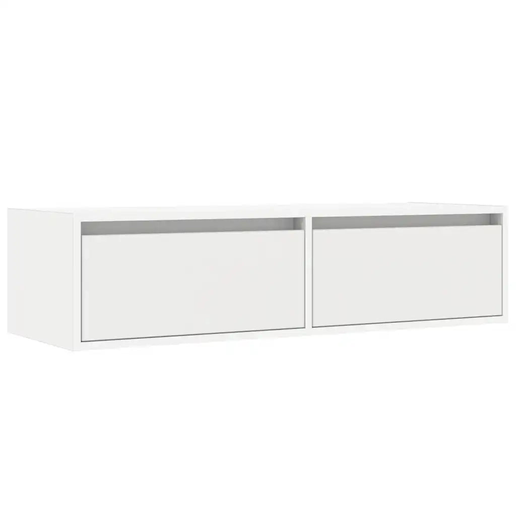 Mobile TV | Armadietto TV | Mobile Porta TV con Luci LED Bianco 100X35,5x25 cm