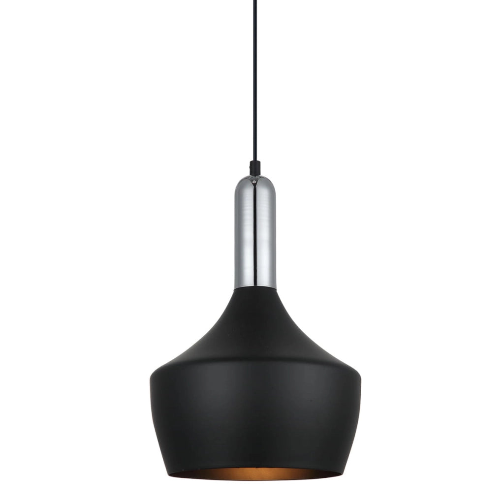 Lampada a soffitto Italux Ophelia industriale nera 25cm