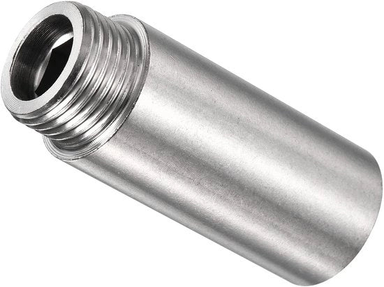 Connettori di tubo 50mm G1/2 femmina a G1/2 esterno - 3 pezzi - Acciaio inossidabile - Corrosione resistente - Facile da installare - Finitura liscia - Connettori di tubo