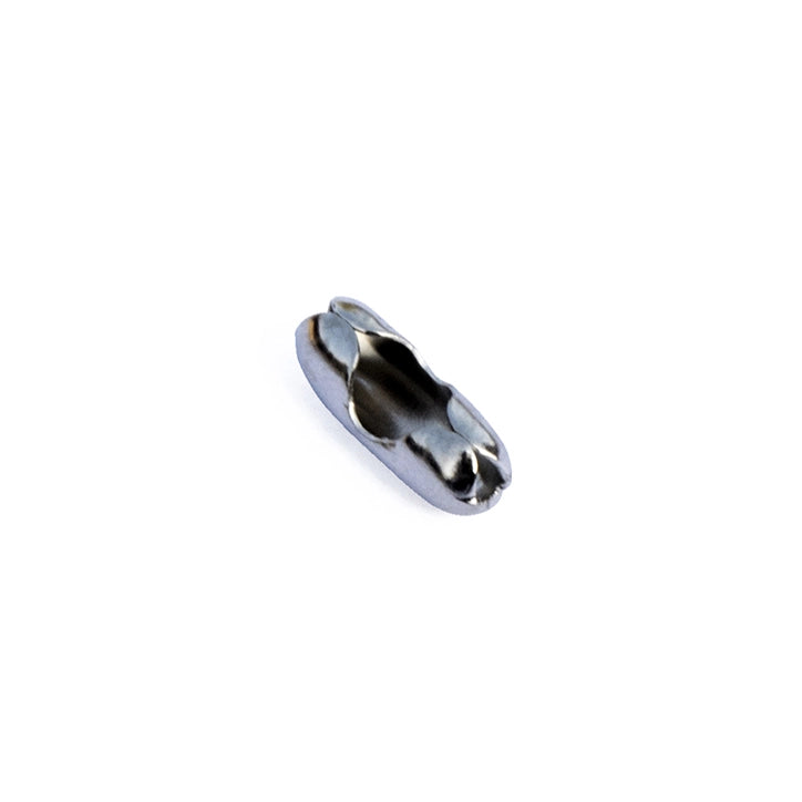 Giunzione a bastoncino per catenella a pallini da Ã˜ 3,6 mm. - nichelato - 10 pz.