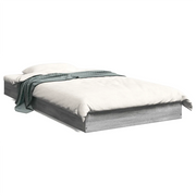 Letto singolo | Letto per adulti | Giroletto Grigio Sonoma 100x200 cm in Legno Multistrato