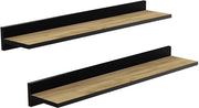 Pannelli per parete, pannelli da parete (2 pezzi), pannelli per parete stabili, pannelli da 80 cm, con staffe invisibili, per bagno, camera da letto, cucina, ufficio, soggiorno, eucalipto con cornice per parete in legno nero, finitura nera