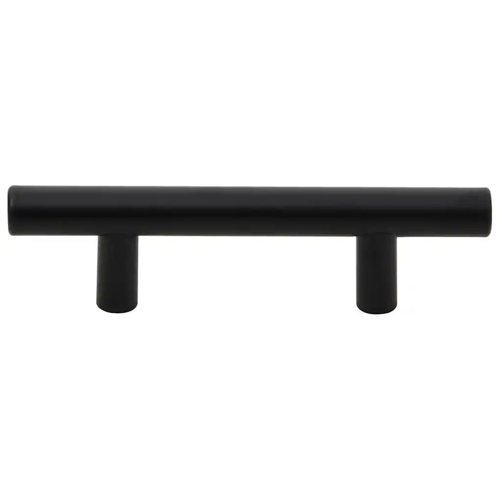 Maniglie per Mobili 10pz Nere 64mm in Acciaio Inox