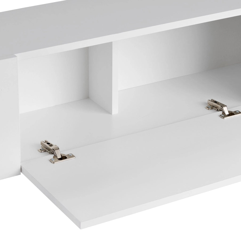 Porta TV in legno "Nexus" - 180 x 30 x 45 cm - Nero / Legno nero
