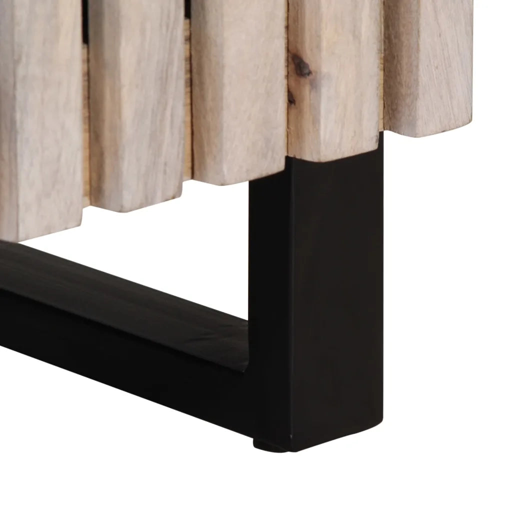 Mobile da Bagno 38x34x58 cm in Legno Massello di Mango
