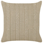 Cuscino decorativo cotone grigio 45 x 45 cm motivo geometrico stampa laminata accessori stile boho