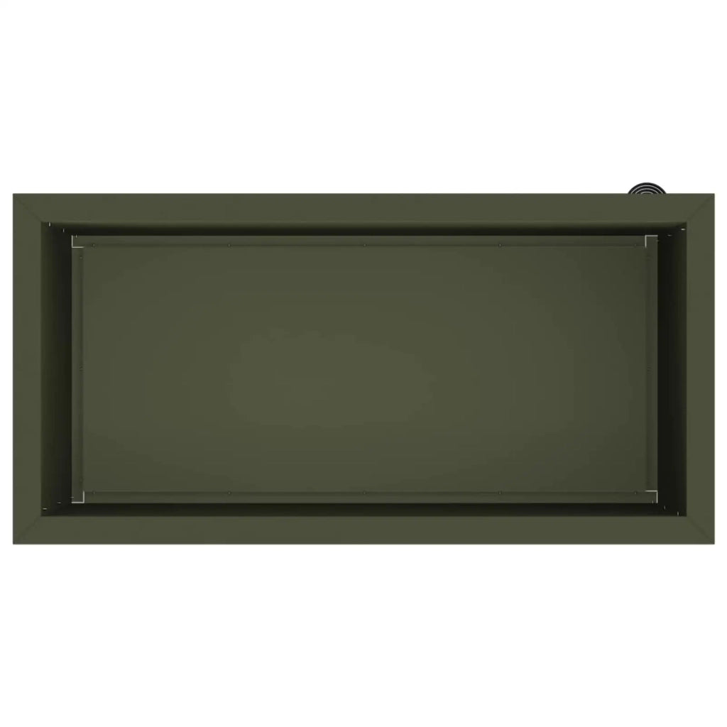 Fioriera da giardino con LED Verde Oliva 40 x 80 x 40 cm 8008160