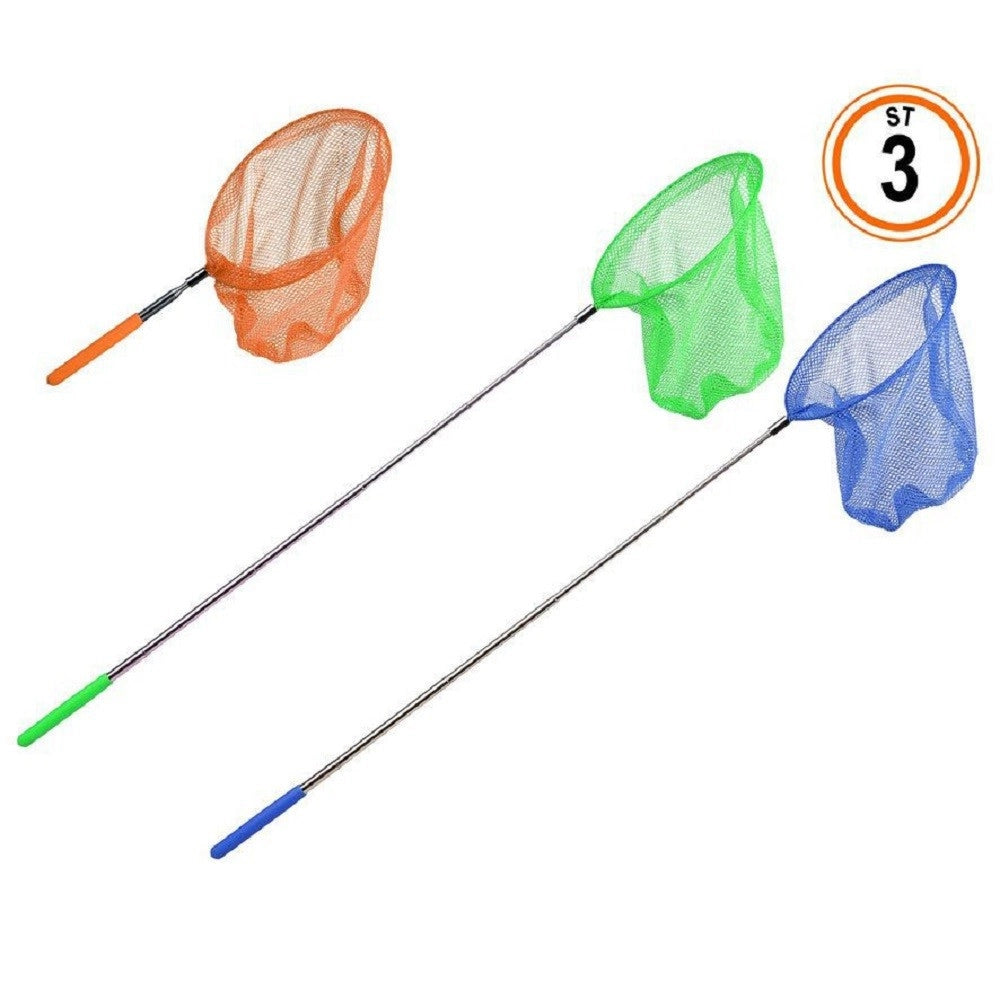 Trade Shop - Guadino Da Pesca Estensibile 38,5 - 86cm In Metallo Retino ø20mm 3 Colori 65353a -