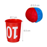 Gioco di lancio conviviale per interni ed esterni 10 bicchieri di plastica multicolore 13_0016119