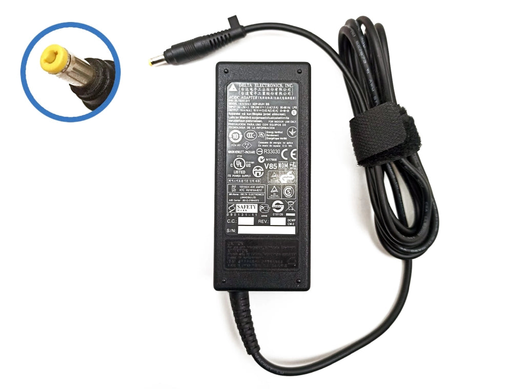 Alimentatore Originale DELTA ADP-65JH BB per Acer 65W 19V 3.42A Caricabatterie Spinotto 4.8x1.7mm