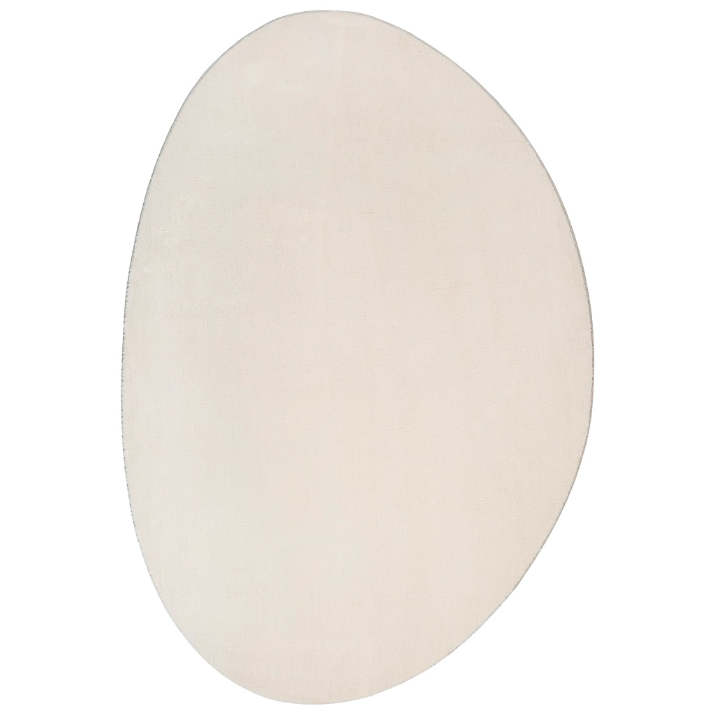 Tappeto 'HUARTE'a pelo corto morbido e lavabile beige 120x170 cm