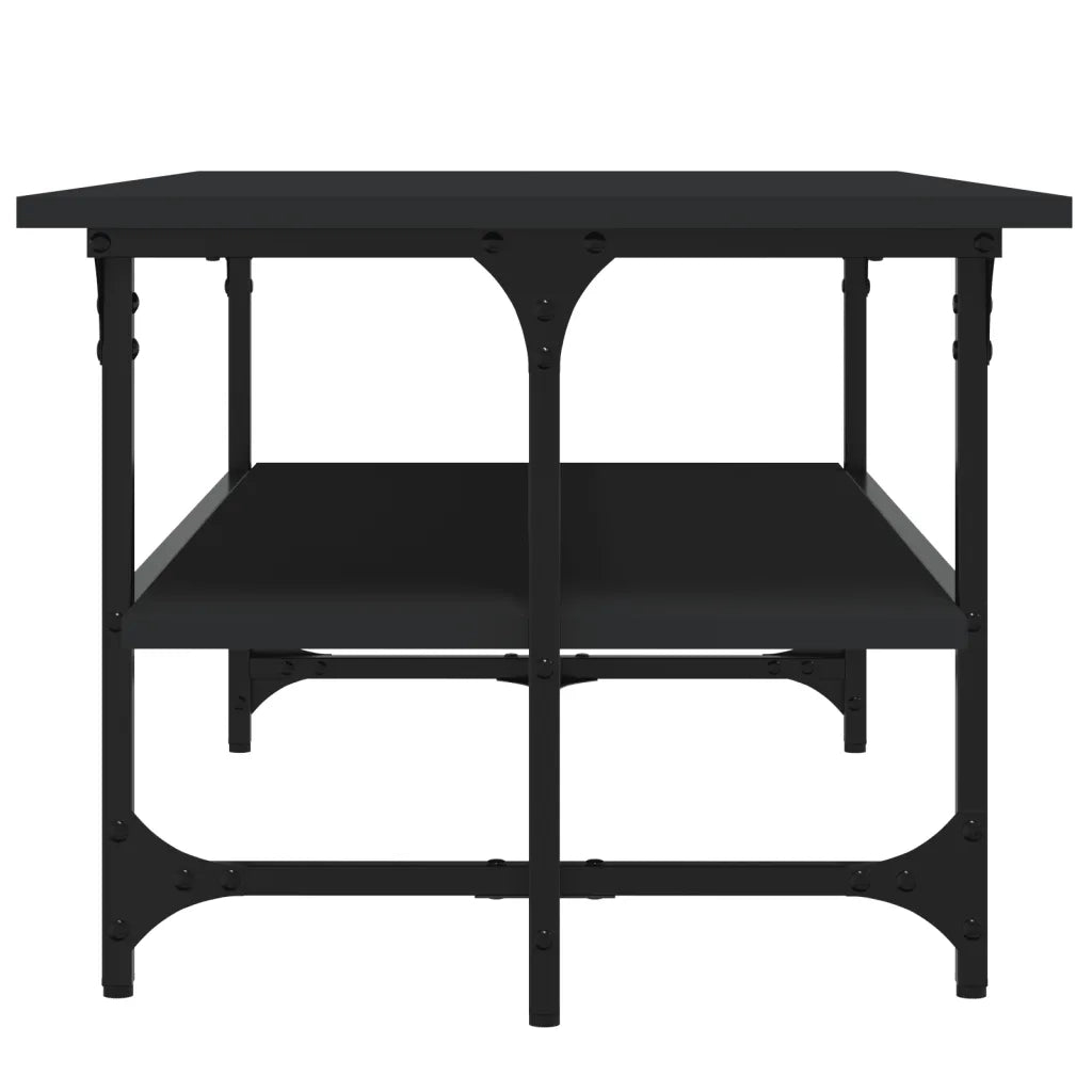Tavolino Salotto Nero 100x50x40cm Legno Multistrato 835319
