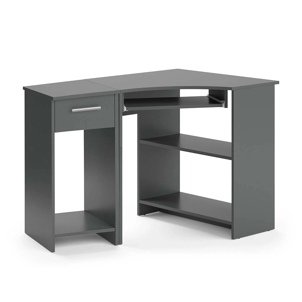 Vicco Scrivania angolare Antracite 83 x 76 cm Set con armadio PC