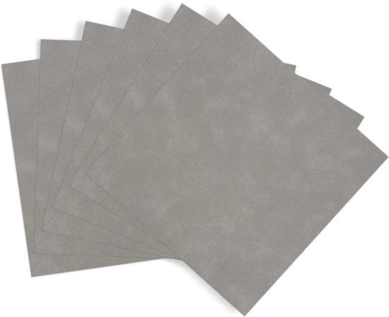 Set di 6 adesivi per parete – Dimensioni 15x15 cm – Grigio chiaro – Tegoli self-adesivi per cucina, bagno e parete di fondo cucina – Self-adesivi e impermeabili