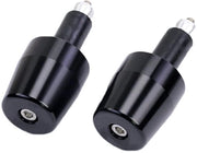 Ergometer di Fine - Universale CNC in Alluminio - Manubrio Bar Endplug - M6 Viti - 2 Pezzi - Nero - Protezione e Comfort - Manubrio Motocicletta