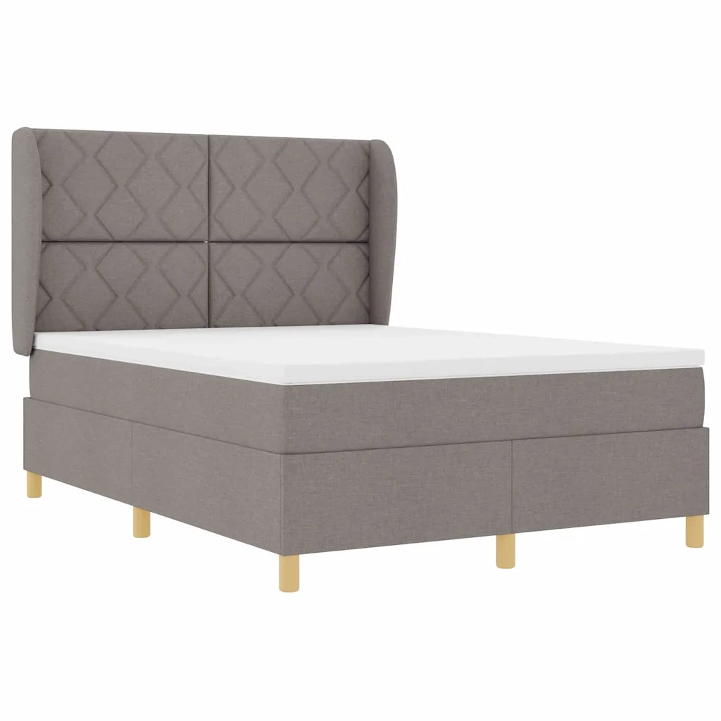 Letto con molle e materasso Grigio Scuro 90x190 cm Tessuto 3340820