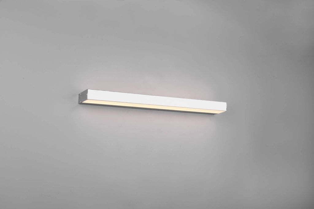 ROCCO H2O APPLIQUE LED 8W 800lm, 3000K BI-EMISSIONE CROMO IP44 L. 60CM