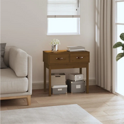 Tavolo Consolle Ambra 76,5x40x75 cm in Legno Massello di Pino 821752