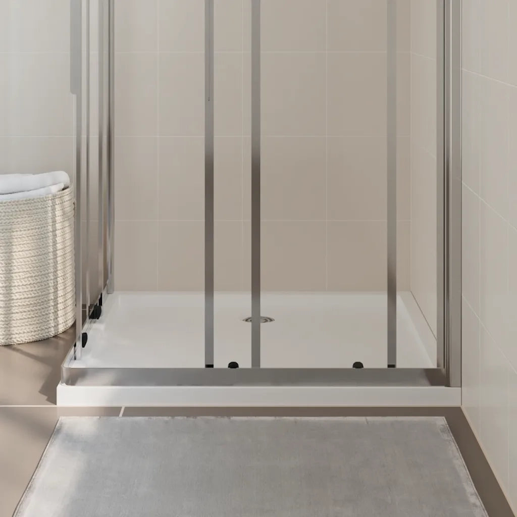 Piatto Doccia in ABS Rettangolare Bianco 80x90 cm CFW2375297