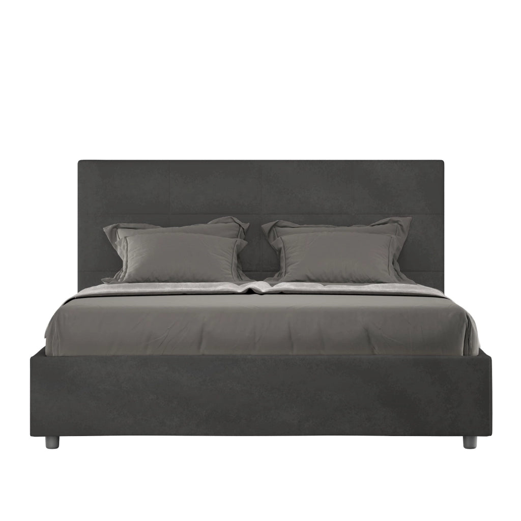 Letto Matrimoniale 160x200 cm Senza Rete Mika Grigio