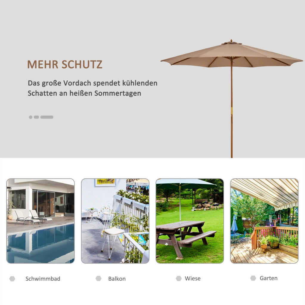 Sonnenschirm ¨C zephmum ¨C ?300 cm Khaki Legno