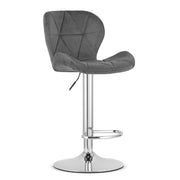 Sgabello in velluto VALORA WEST - Elegante design girevole per soggiorno e cucina