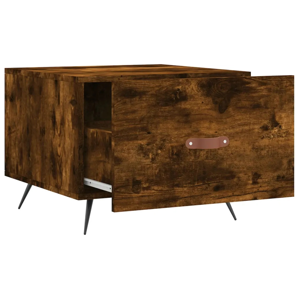 Tavolino da salotto | Tavolino da caff¨¨ | Tavolino da Soggiorno Rovere Fumo 50x50x40 cm Legno Multistrato