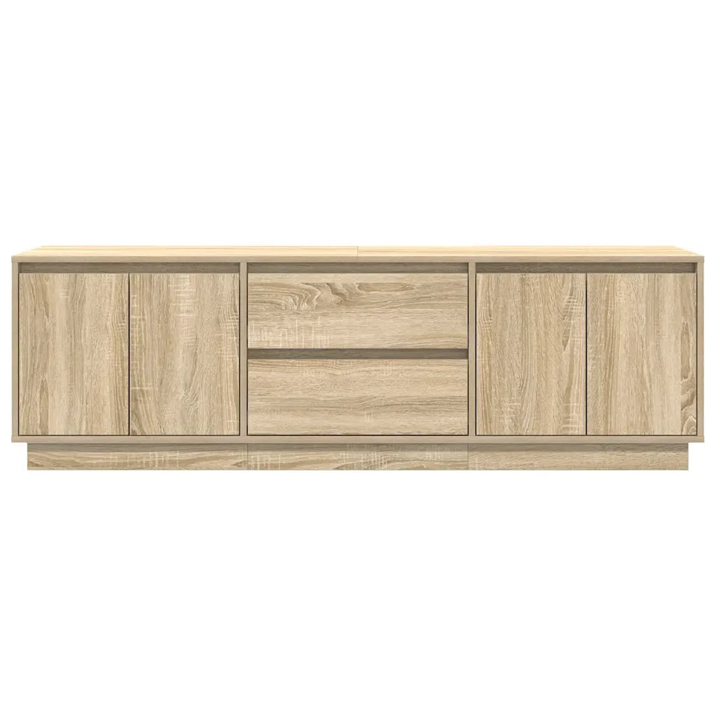 vidaXL Mobile Porta TV con Luci LED Rovere Sonoma 160,5x41x50 cm