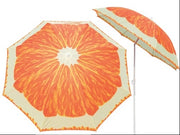OMBRELLONE DA SPIAGGIA CON STAMPA FRUTTA ARANCIA 180CM CON CUSTODIA