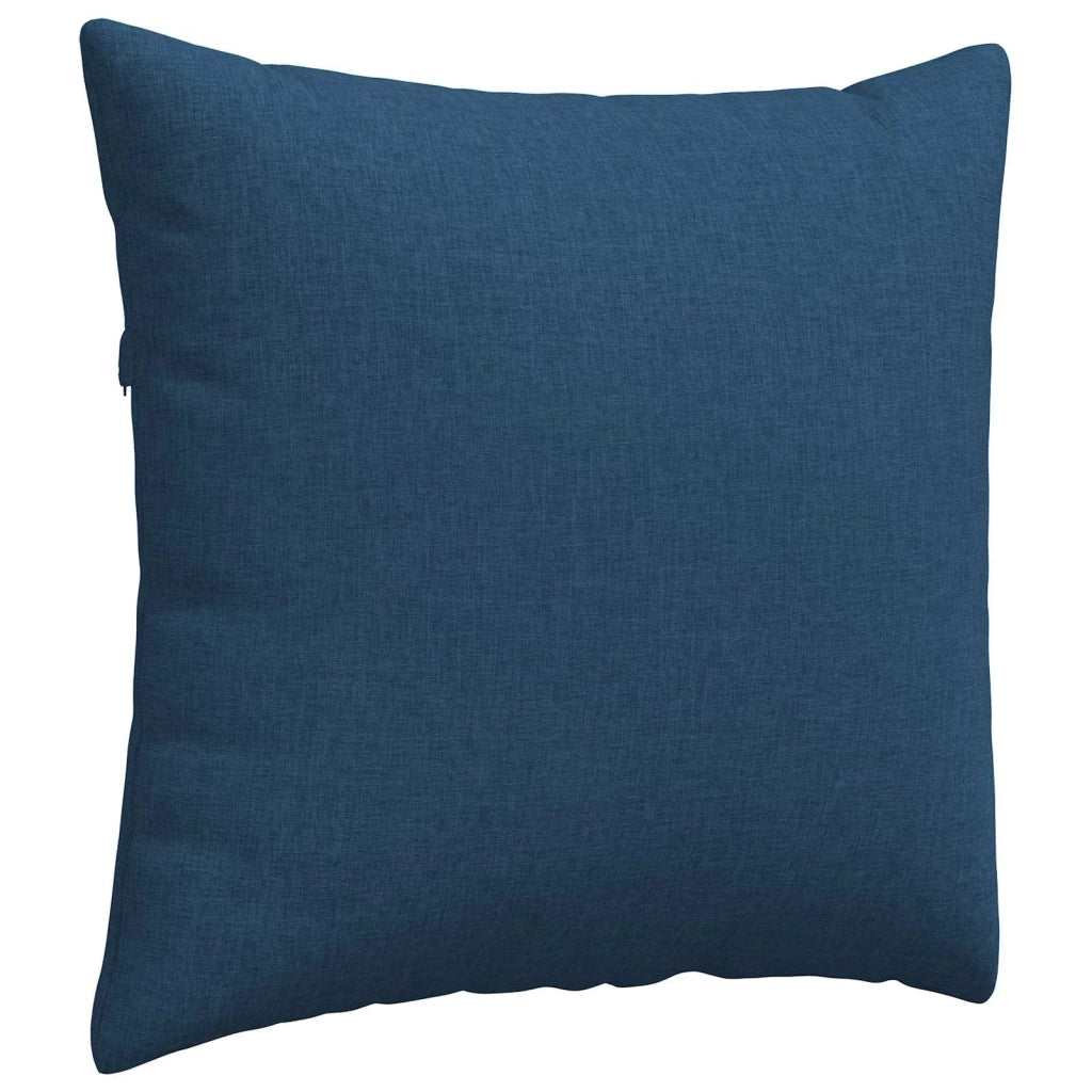 Cuscini da Divano 2 pz | Cuscini per sedie Blu 45 x 45 cm Tessuto
