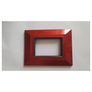 Trade Shop - Placca Placchetta Placchette Compatibili Per Serie Axolute Bticino Colorate Sq - Rosso Metallizzato -3 Fori     -
