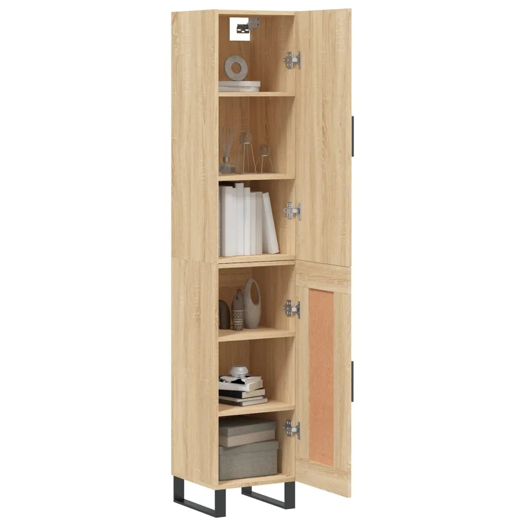 Credenza Rovere Sonoma 34,5x34x180 cm in Legno Multistrato 3199132