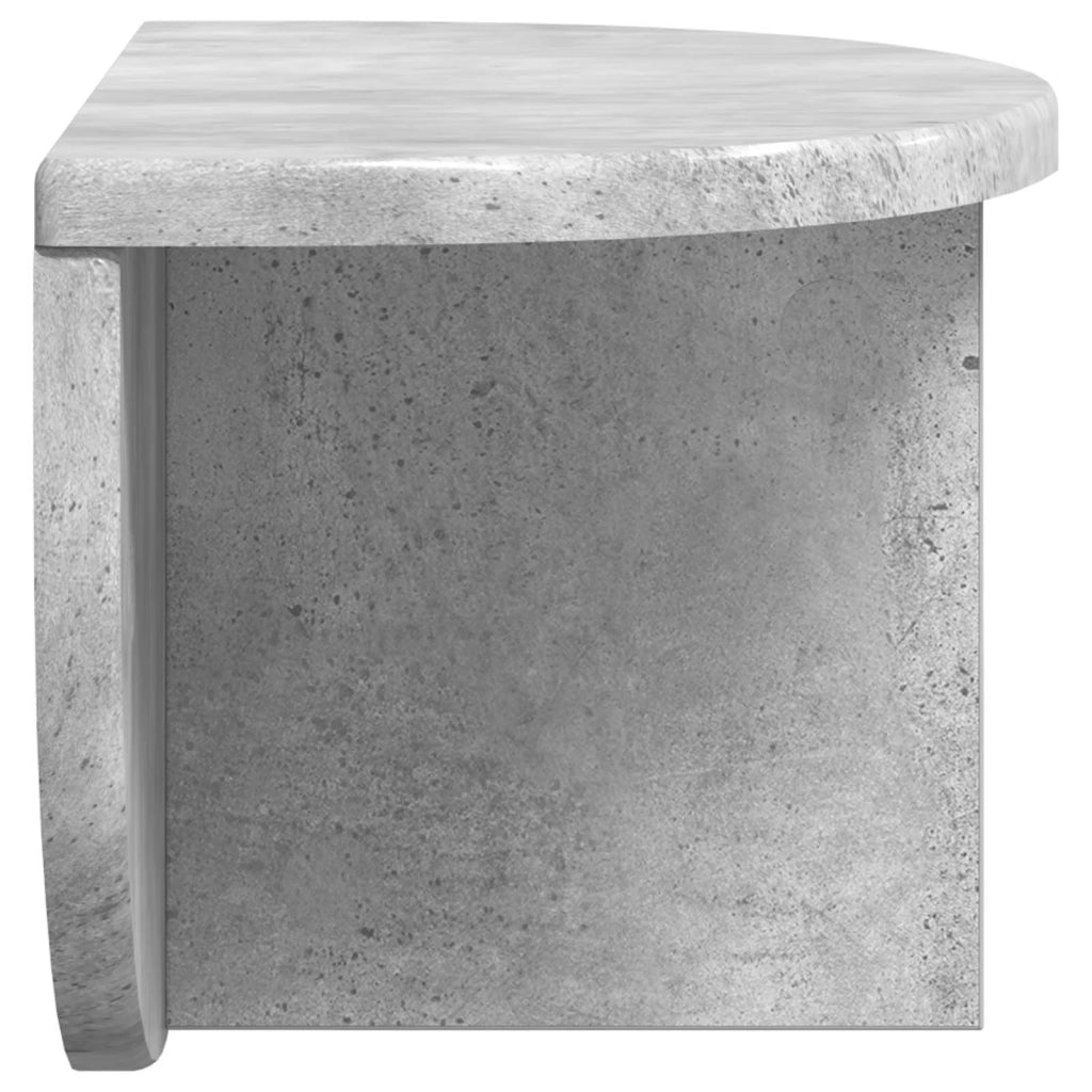 Scaffale da parete Grigio cemento 38 x 19 x 19 cm 891414
