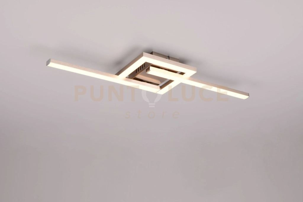 VIALE PLAFONIERA LED 17W 1860lm, 3000K ACCIAIO ORIENTABILE L. 55CM IN METALLO IP20