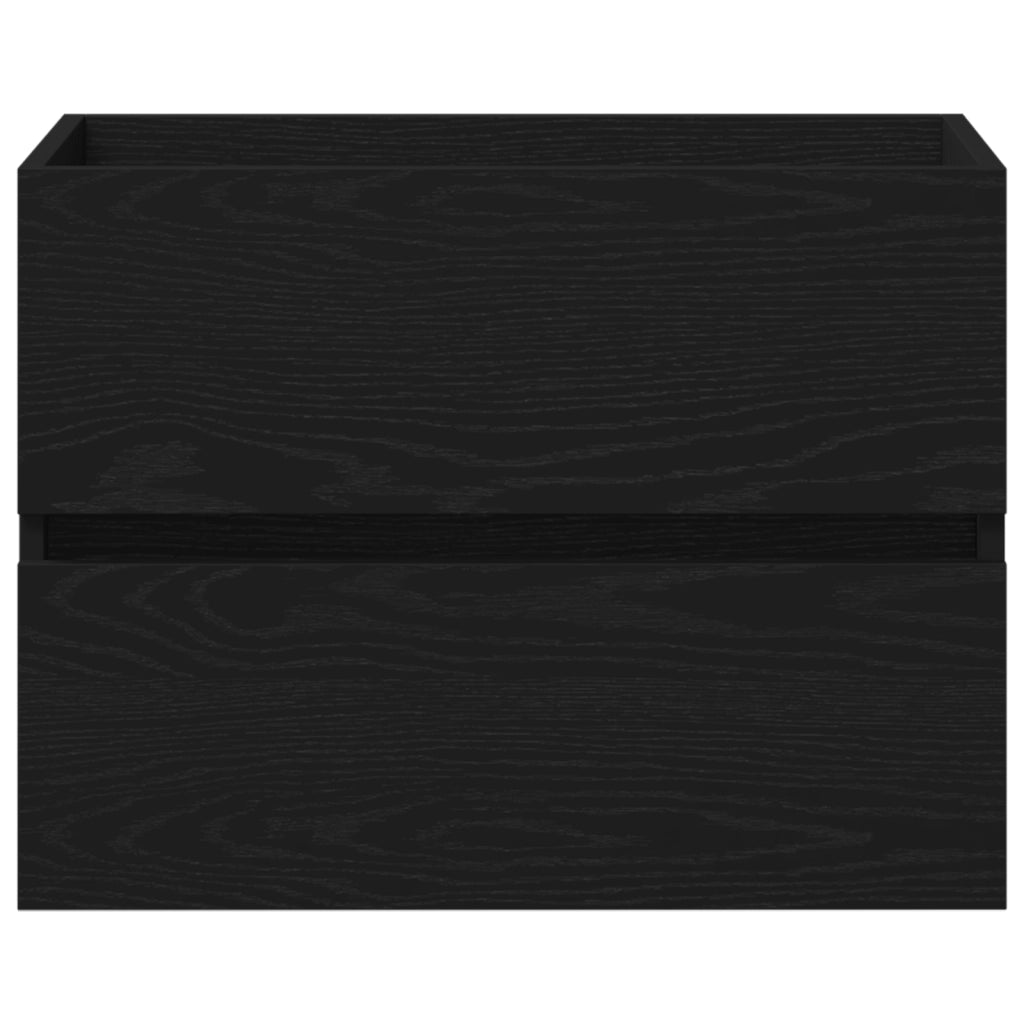 Mobile per Lavabo  con Lavabo Integrato in Quercia Nera in Legno MDF