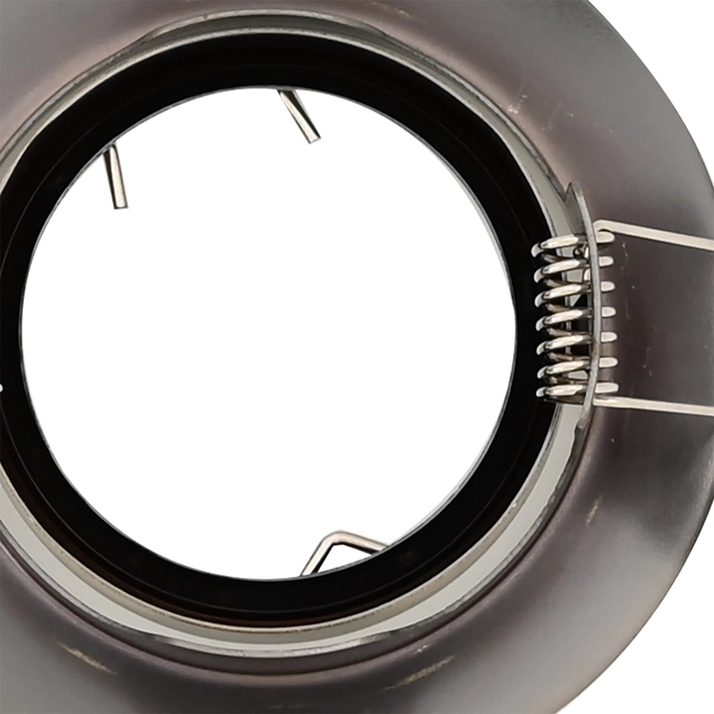Faretti Incassati 24 pcs Rotondi GU10 Ottone Ã˜90 mm Acciaio