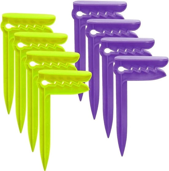 Fermoventi per ombrellone da spiaggia 8 pezzi - Clip per asciugamano - Clip per tenda da campeggio - Clip per asciugamano in plastica - Ideali per la spiaggia - Fermoventi in plastica resistente