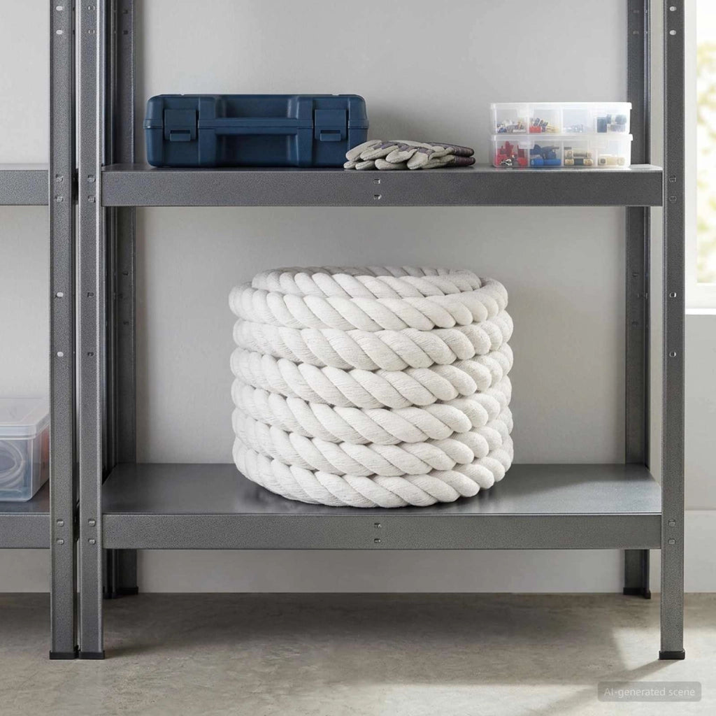 Corda di Cotone 30 mm 50 m Bianco 100% Cotone 42011880