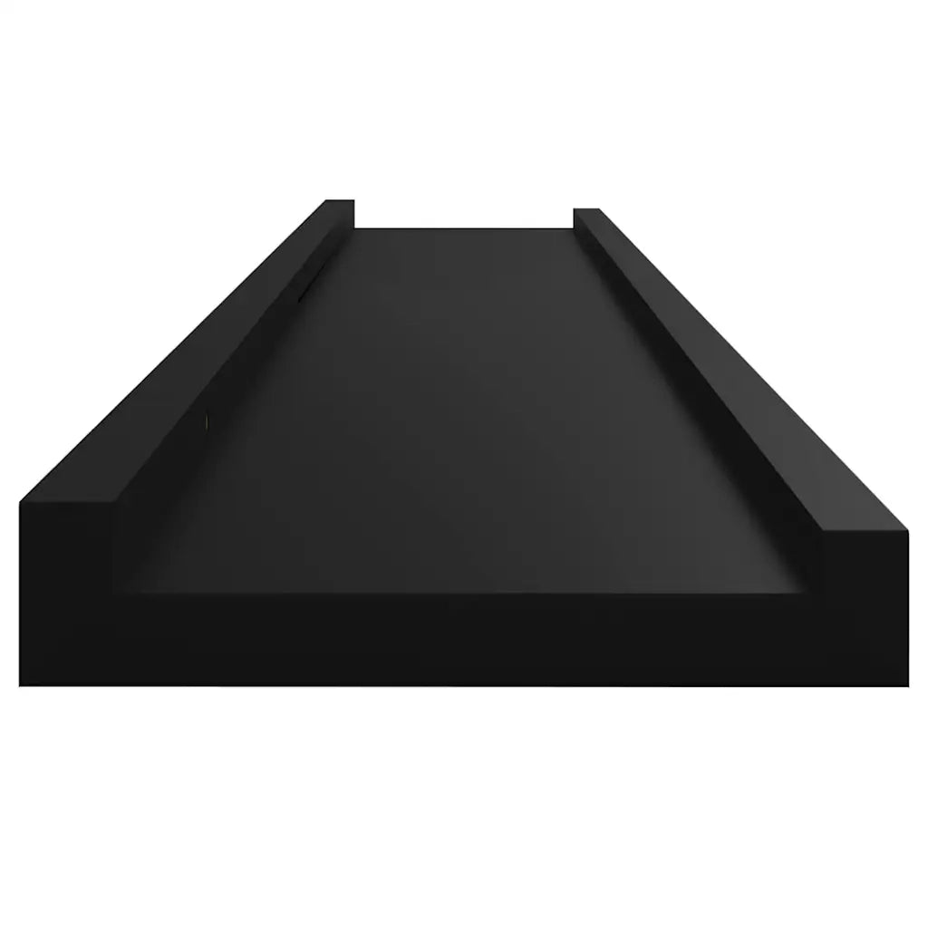 Mensole da Parete 4 pz Nere 100x9x3 cm 326670
