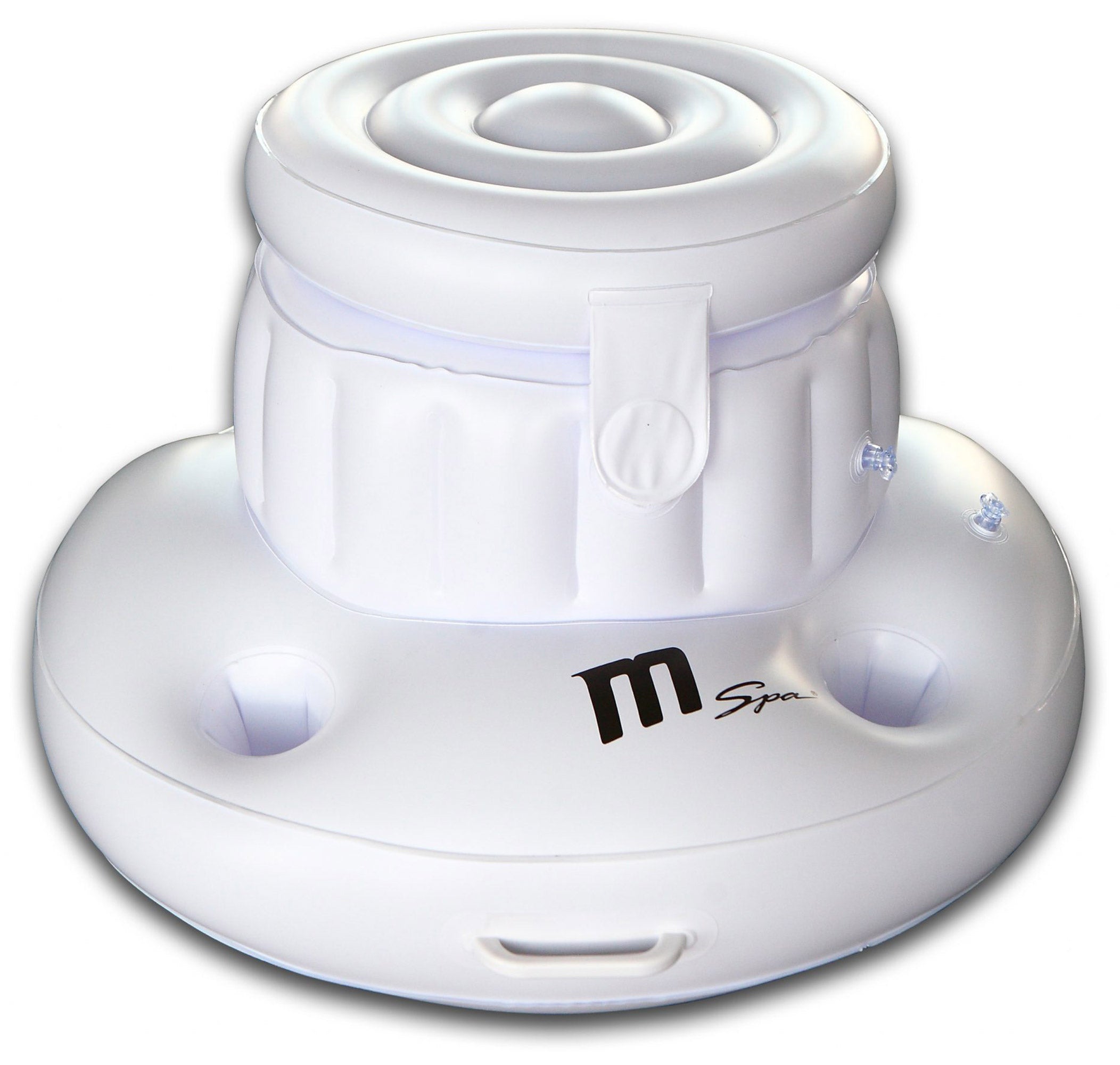 Porta Bevande con Porta Ghiaccio Gonfiabile Ø64x50 cm Bianco