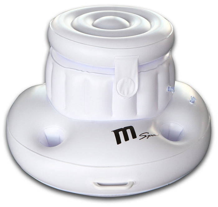 Porta Bevande con Porta Ghiaccio Gonfiabile Ø64x50 cm Bianco