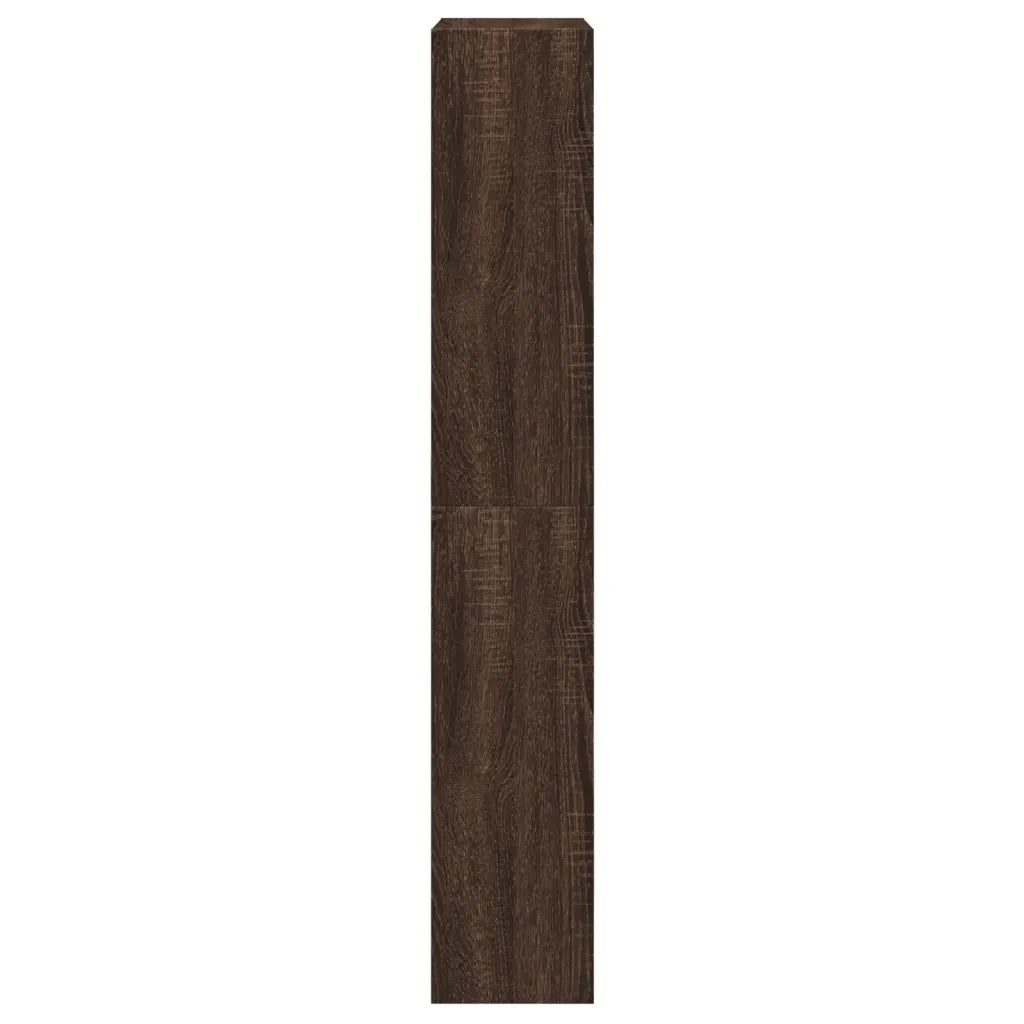 Scarpiera-Scaffale per scarpe Rovere Marrone 60x21x125,5 cm in Legno Multistrato