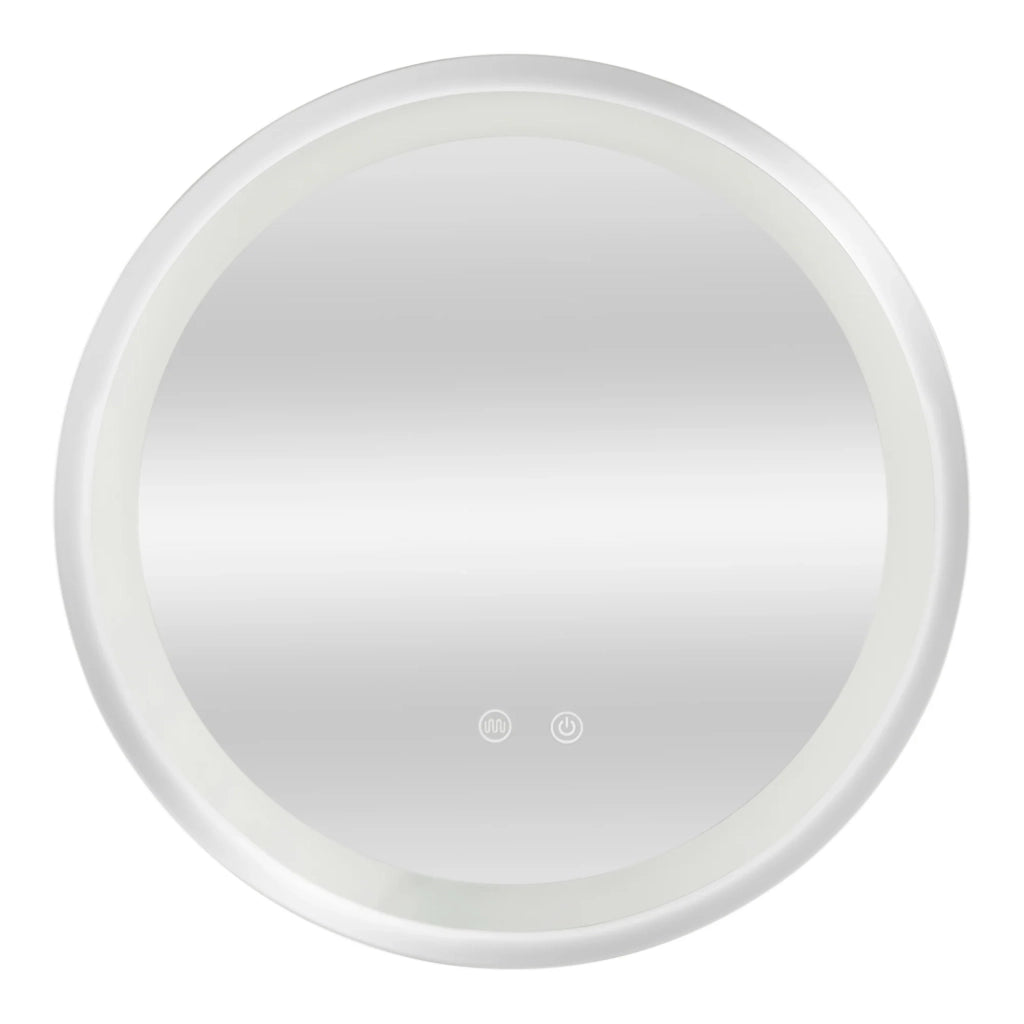 Specchio decorativo moderno a LED 60 x 60 x 3 cm argento 03_0010162